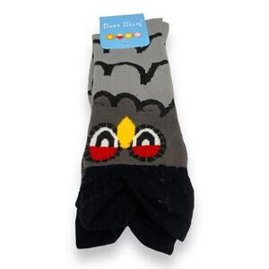 Deer Mum‎ Kids Novelty Socks Gray Black Red White Yellow Owls NEW